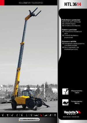 Телескопични манипулатори на материали Haulotte HTL3614