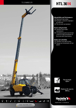 Телескопични манипулатори на материали Haulotte HTL3614