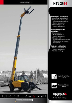 Телескопични манипулатори на материали Haulotte HTL3614