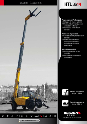 Телескопични манипулатори на материали Haulotte HTL3614