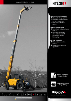 Телескопични манипулатори на материали Haulotte HTL3617