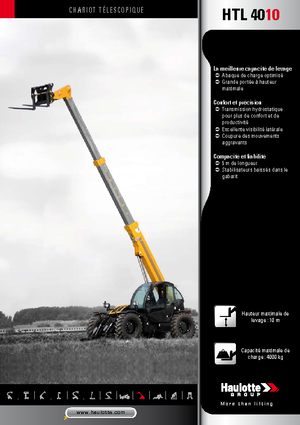 Телескопични манипулатори на материали Haulotte HTL4010