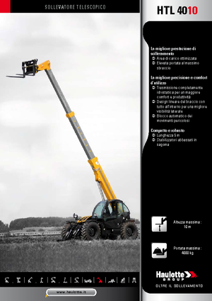 Телескопични манипулатори на материали Haulotte HTL4010