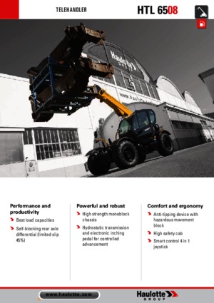 Телескопични манипулатори на материали Haulotte HTL6508