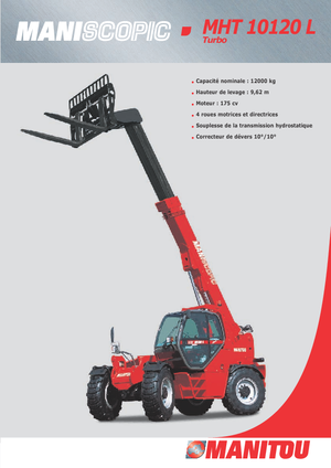 Телескопични манипулатори на материали Manitou MHT 10120 L Turbo