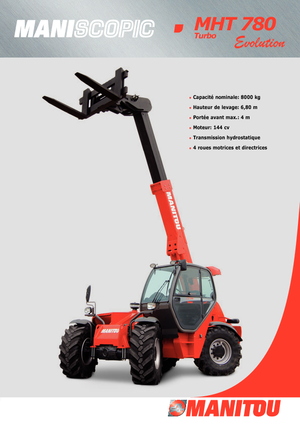 Телескопични манипулатори на материали Manitou MHT 780 T
