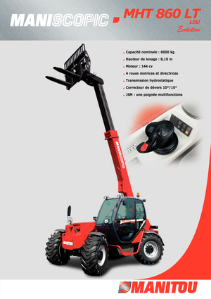 Телескопични манипулатори на материали Manitou MHT 860 LT LSU