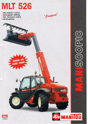 Телескопични манипулатори на материали Manitou MLT 526 Compact