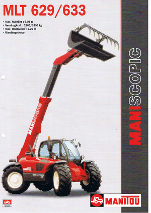 Телескопични манипулатори на материали Manitou MLT 629
