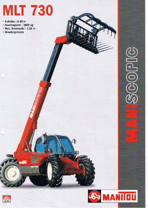 Телескопични манипулатори на материали Manitou MLT 730 T
