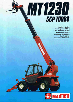 Телескопични манипулатори на материали Manitou MT 1230 SCP