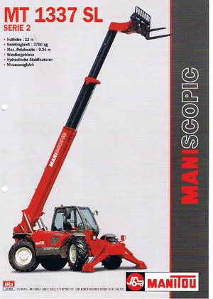 Телескопични манипулатори на материали Manitou MT 1335 SL