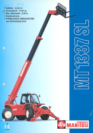 Телескопични манипулатори на материали Manitou MT 1337 SL