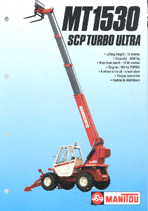 Телескопични манипулатори на материали Manitou MT 1530 SCP-TU