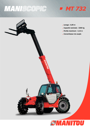 Телескопични манипулатори на материали Manitou MT 732