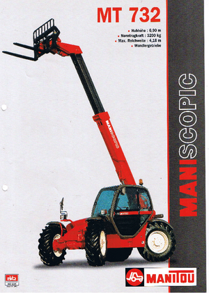Телескопични манипулатори на материали Manitou MT 732
