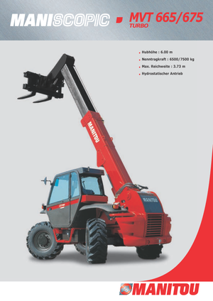Телескопични манипулатори на материали Manitou MVT 665 T
