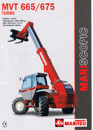 Телескопични манипулатори на материали Manitou MVT 665 T