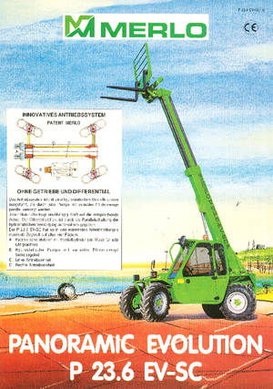 Телескопични манипулатори на материали Merlo P 23.6 EV