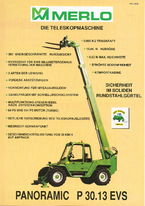 Телескопични манипулатори на материали Merlo P 30.13 EVS