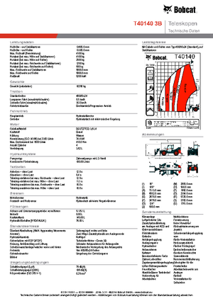 Телескопични манипулатори на материали Bobcat T40140 IIIB