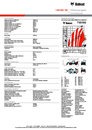 Телескопични манипулатори на материали Bobcat T40180 IIIB