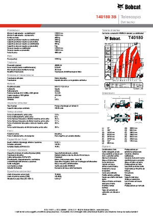 Телескопични манипулатори на материали Bobcat T40180 IIIB