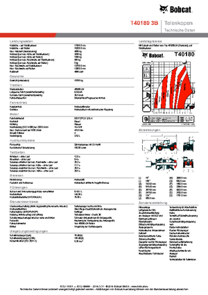 Телескопични манипулатори на материали Bobcat T40180 IIIB