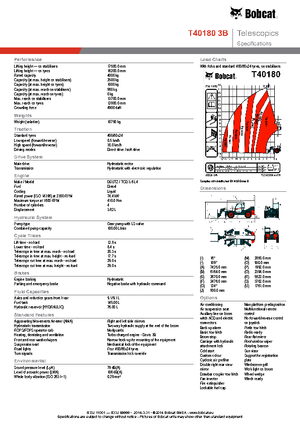 Телескопични манипулатори на материали Bobcat T40180 IIIB