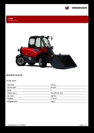 Телескопични манипулатори на материали Weidemann T4108