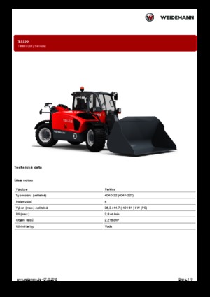 Телескопични манипулатори на материали Weidemann T5522