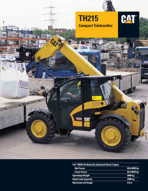 Телескопични манипулатори на материали Caterpillar TH215