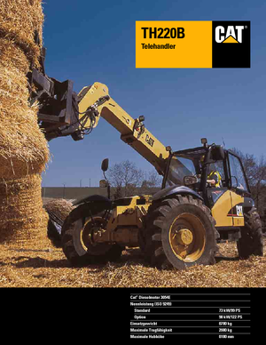 Телескопични манипулатори на материали Caterpillar TH220B