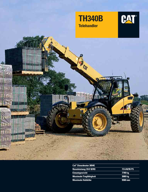 Телескопични манипулатори на материали Caterpillar TH340B