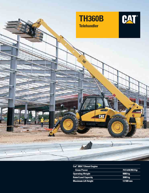 Телескопични манипулатори на материали Caterpillar TH360B