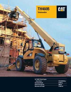 Телескопични манипулатори на материали Caterpillar TH 460 B
