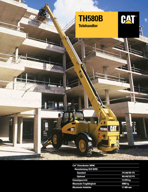 Телескопични манипулатори на материали Caterpillar TH 580 B