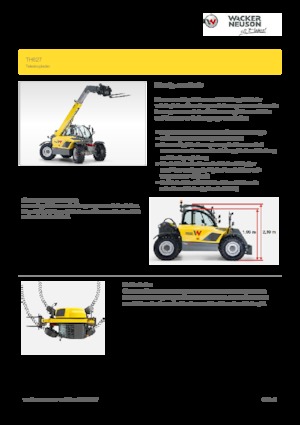 Телескопични манипулатори на материали Wacker Neuson TH627