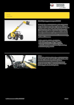 Телескопични манипулатори на материали Wacker Neuson TH735