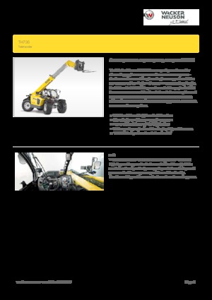 Телескопични манипулатори на материали Wacker Neuson TH735