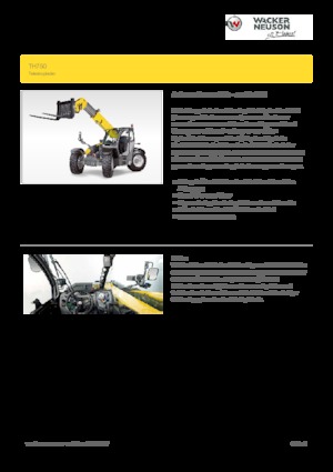 Телескопични манипулатори на материали Wacker Neuson TH750