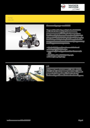 Телескопични манипулатори на материали Wacker Neuson TH750