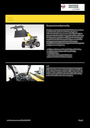 Телескопични манипулатори на материали Wacker Neuson TH755