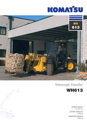 Телескопични манипулатори на материали Komatsu WH613
