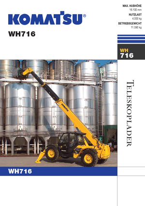 Телескопични манипулатори на материали Komatsu WH716