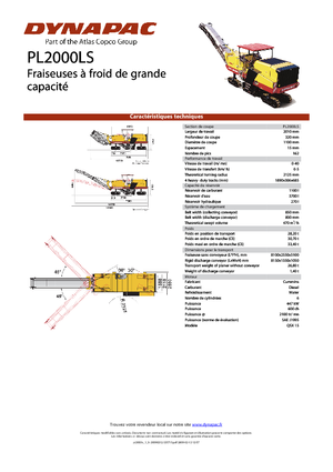 Пътни фрези Dynapac PL 2000 LS