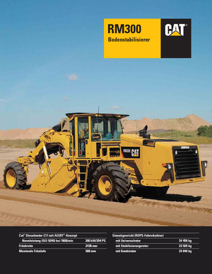 Машина за рециклиране на пътища - студено рециклиране Caterpillar RM300