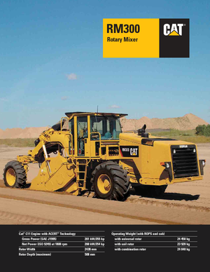 Машина за рециклиране на пътища - студено рециклиране Caterpillar RM300