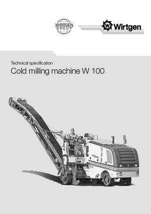 Пътни фрези Wirtgen W 100