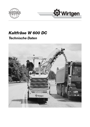 Пътни фрези Wirtgen W 600 DC